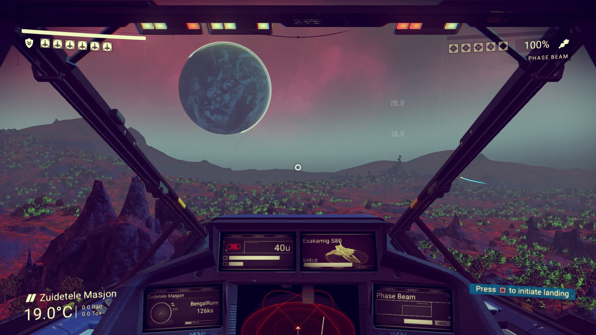 No Man’s Sky, starship window view