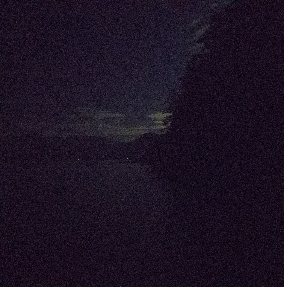 Moon over Keats Island