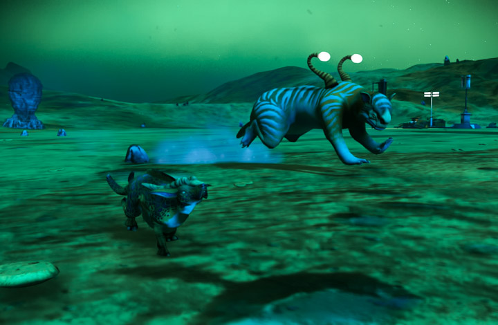 No Man’s Sky; headlight creature