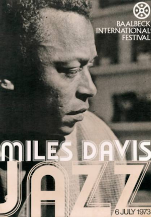 Poster for Miles Davis at the Baalbek Festival