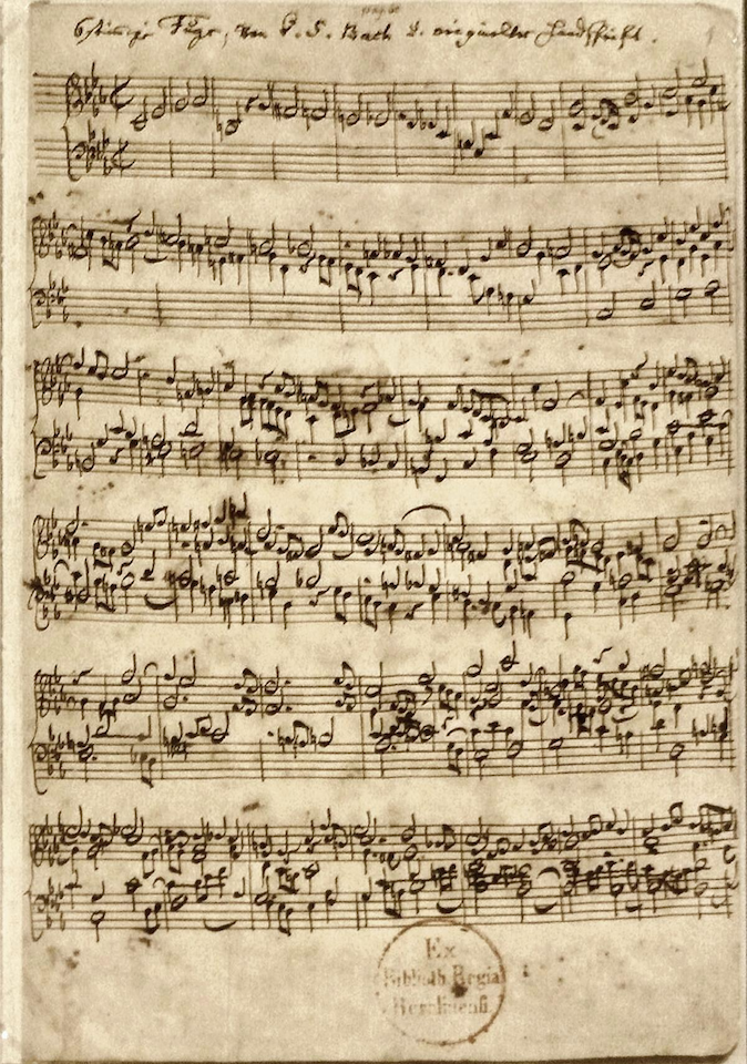 Musical Offering manuscript