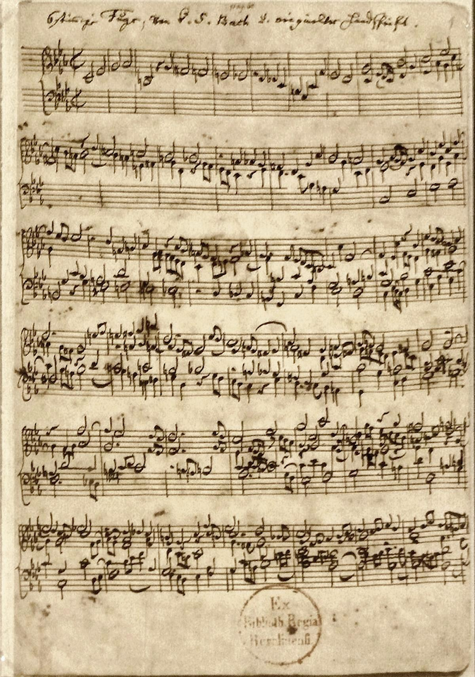 Musical Offering manuscript Musical Offering manuscript