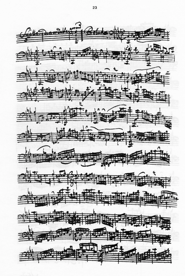 Suite #5 Prelude manuscript