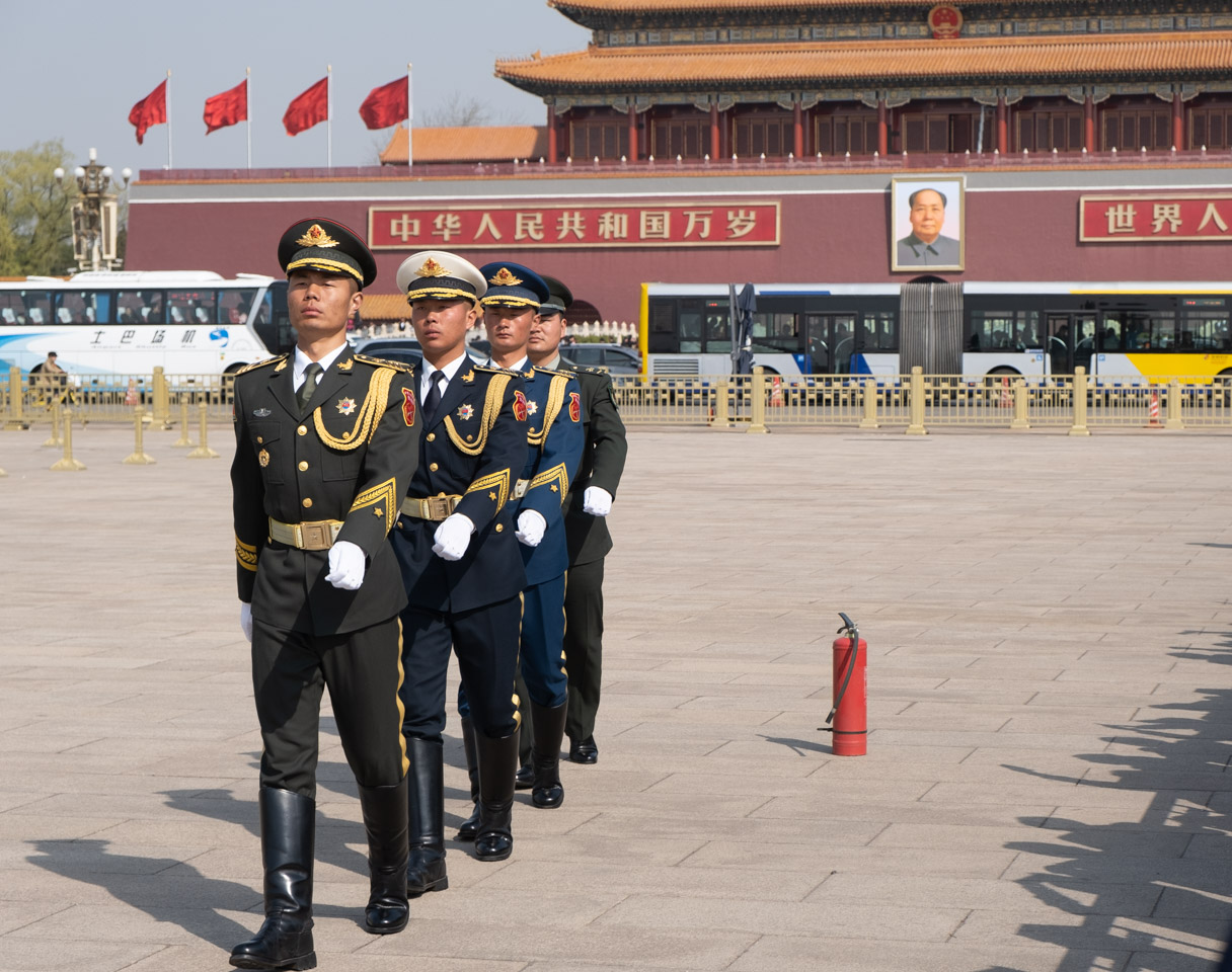 Guards in Tienanmen Square
