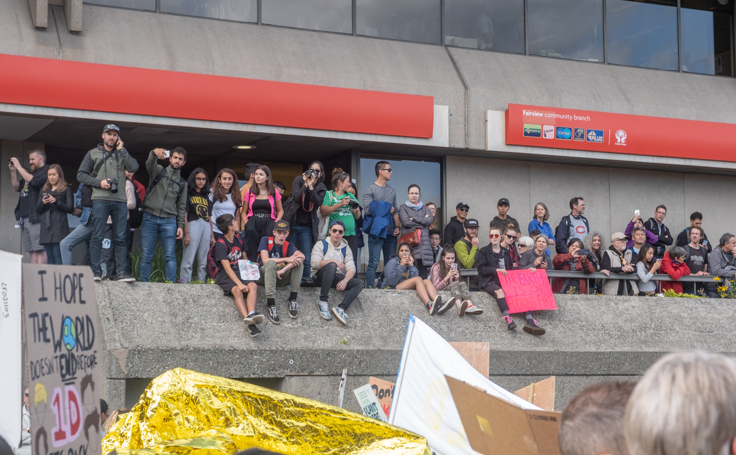 Spectators at the Climate Strike