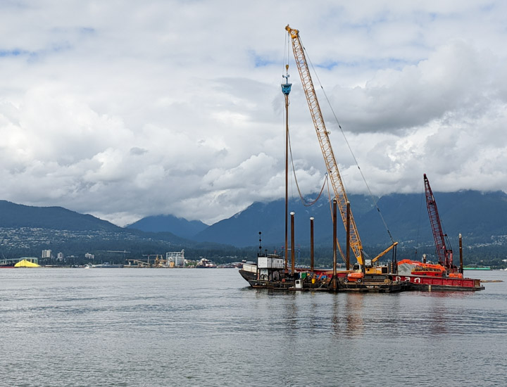 Marine engineering near CRAB park