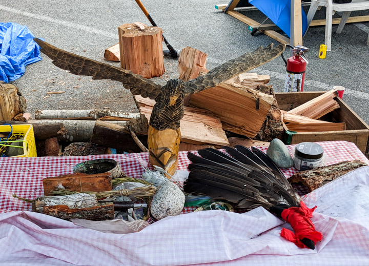 At the CRAB park homeless encampment.