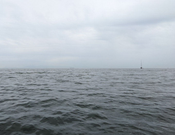 Rough water in the Queen Charlotte Channel