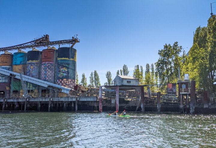 False Creek from a small boat