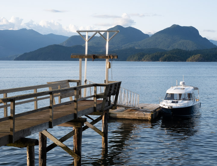 Floating dock on Howe Sound