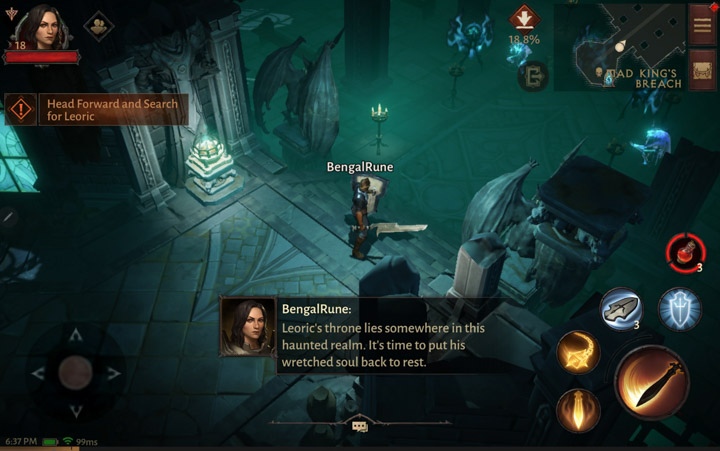 Diablo Immortal on a Galaxy Tab 7+ Diablo Immortal on a Galaxy Tab 7+