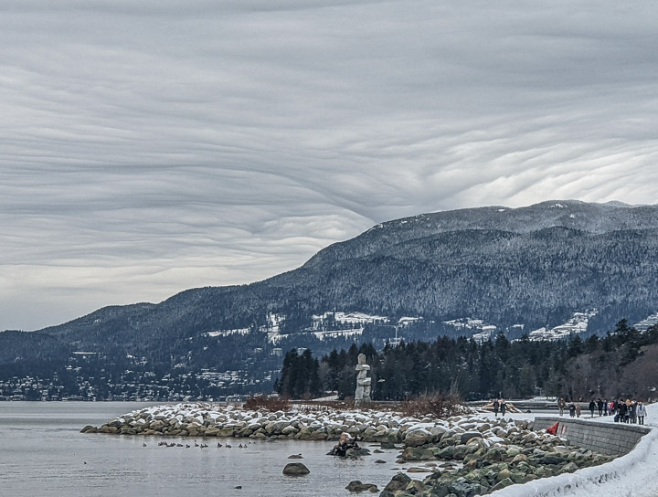 Weird clouds over Vancouver’s Mount Cypress