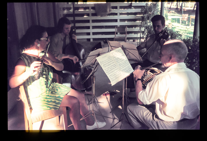 Flute / Horn / Cello / violin quartet in Lebanon, about early Seventies