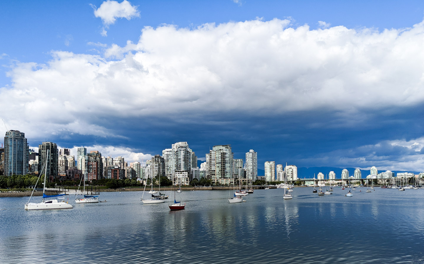 View of False Creek looking east