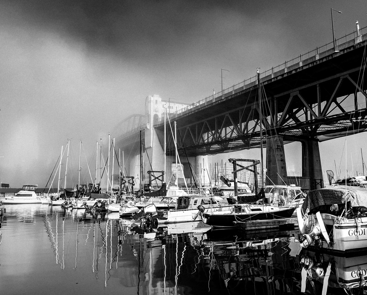 Foggy day on False Creek