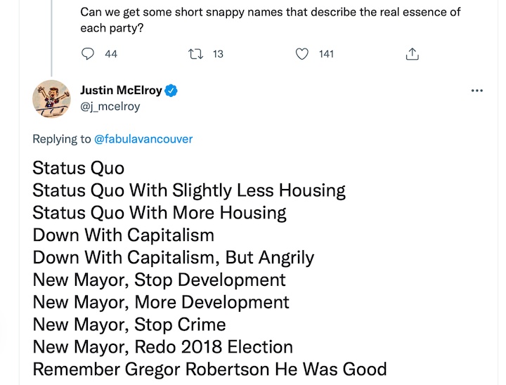 Short summaries of Vancouver political parties Short summaries of Vancouver political parties