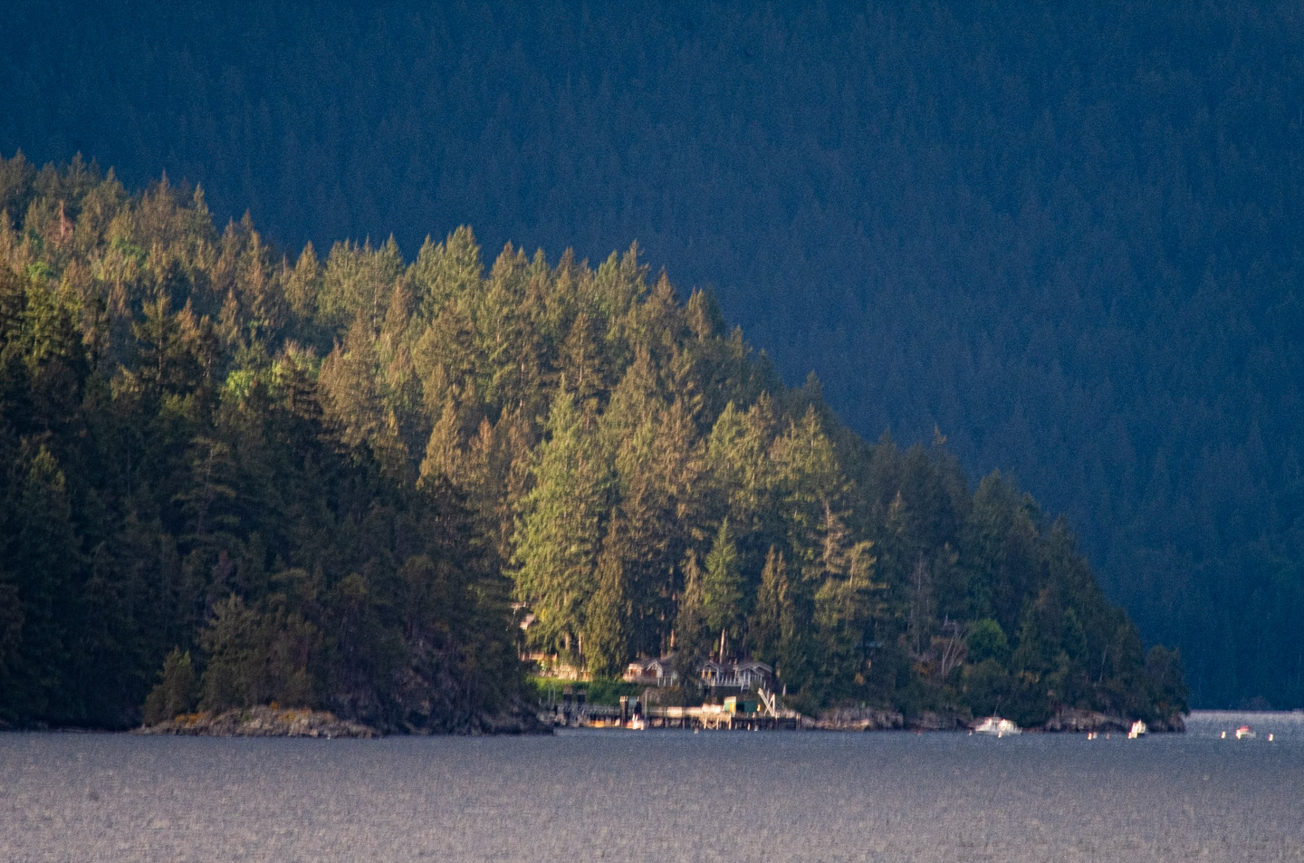 Coastline of Gambier Island near Gambier harbour