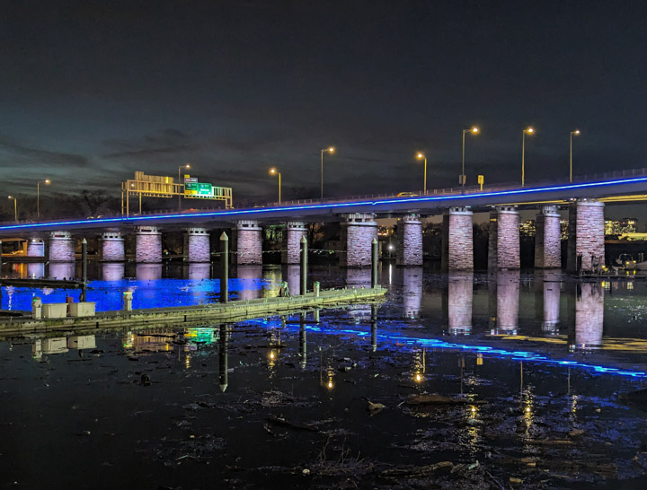 View from the DC’s Wharf district