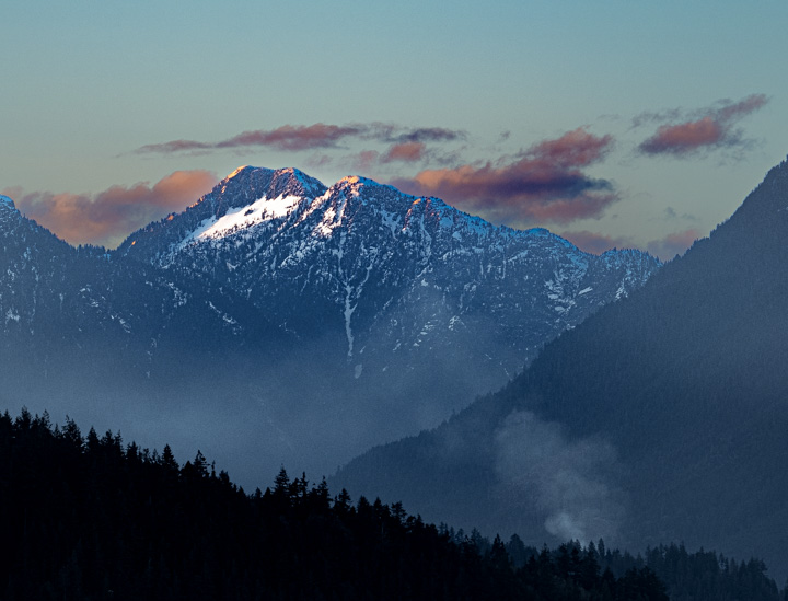 Distant mountain