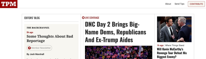 Talking Points Memo Talking Points Memo