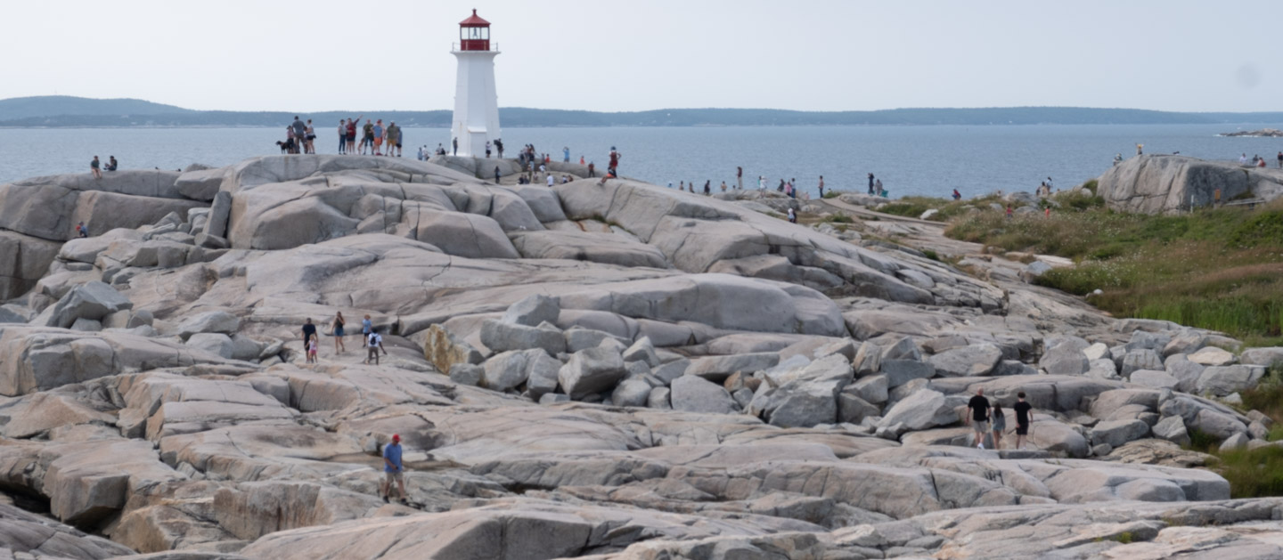 Tourists at Peggy’s Cove