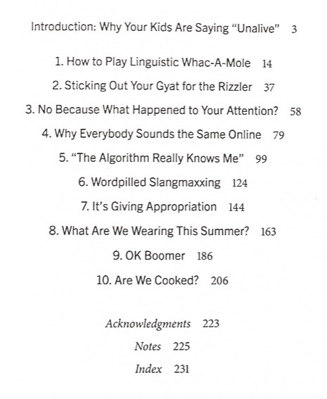 Table of Contents from “Algospeak