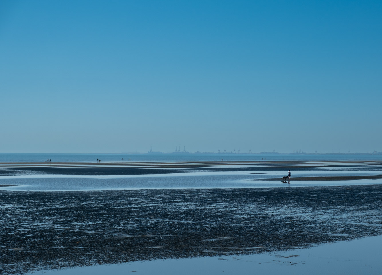 Tidal flats off of Brighton, Queensland, Australia.